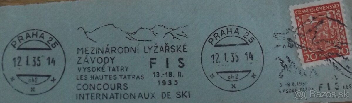 známky - razítko Vysoké Tatry