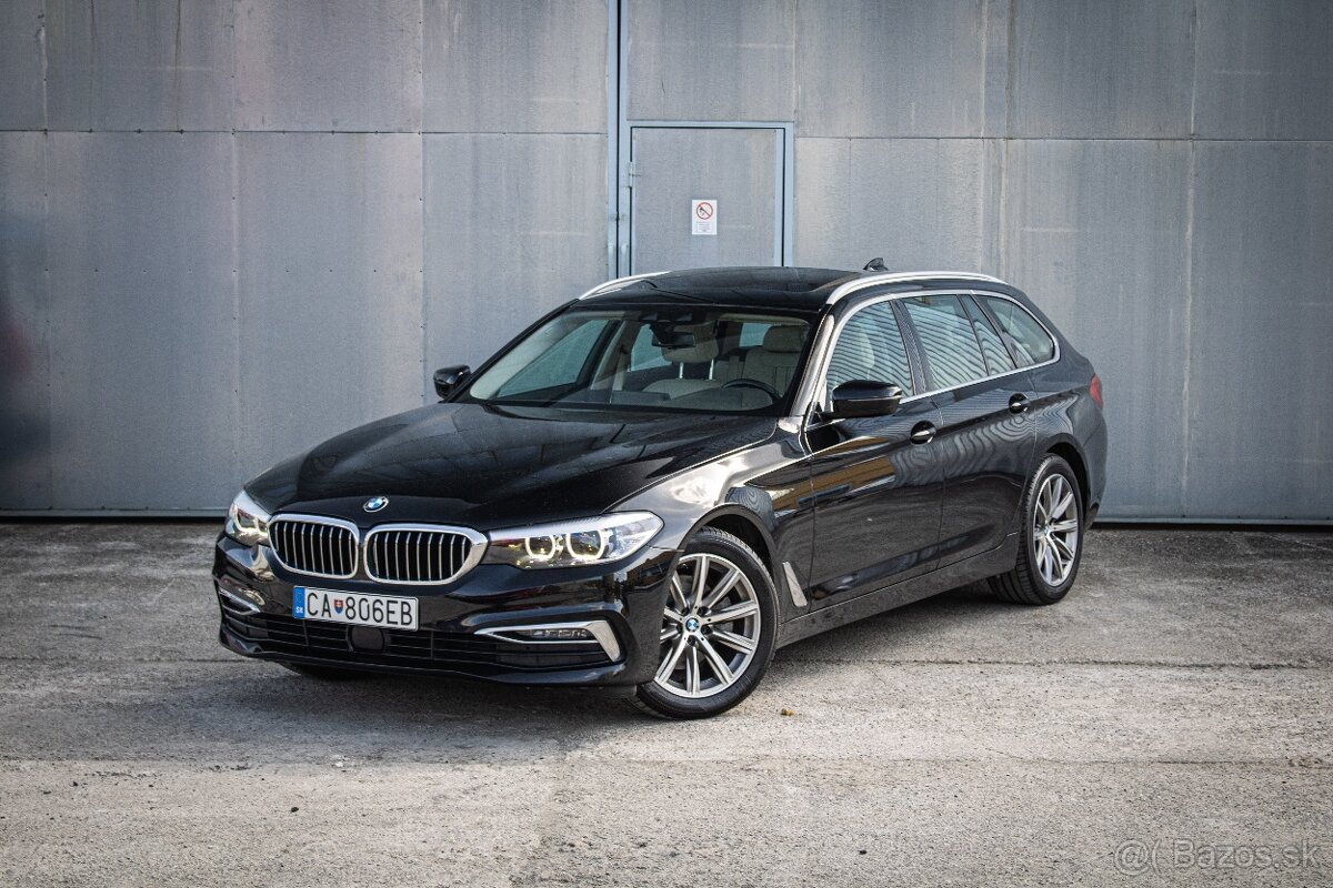 BMW 520d Touring Luxury Line, Pano, El. ťažné, Po servise