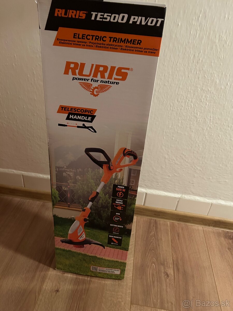 Elektrická strunová kosačka Ruris TE500 PIVOT