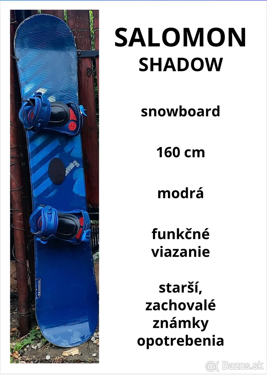 predám snowboard SALOMON Shadow