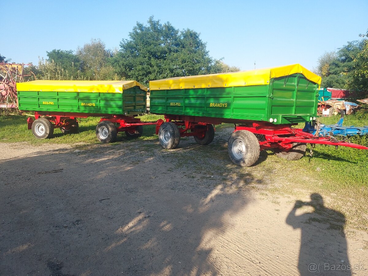 Prodám přívěs za traktor BSS P93 Autovlek 9t vlek vlečka