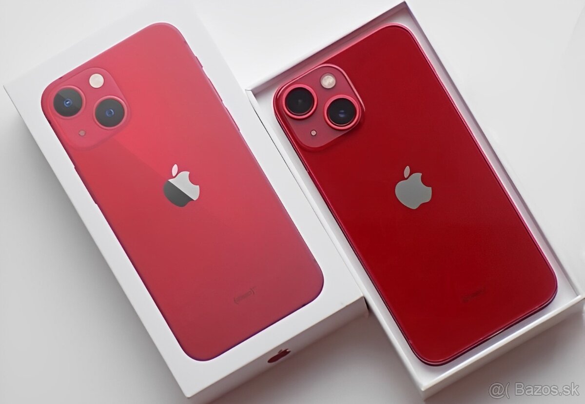 iPhone 13 Red BATERIE 100% TOP