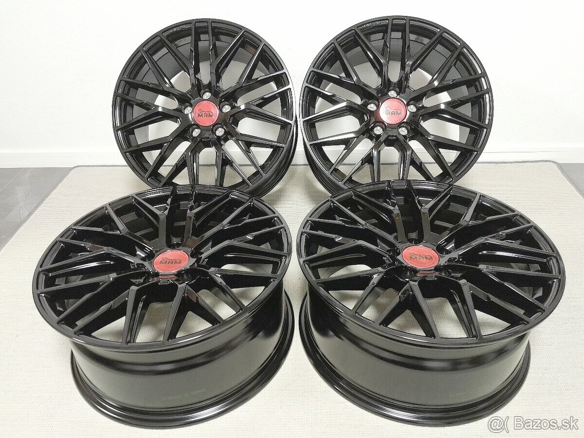 Alu disky R18 5x112 ET45 8J MAM RS4 BP Seat Audi Vw Škoda