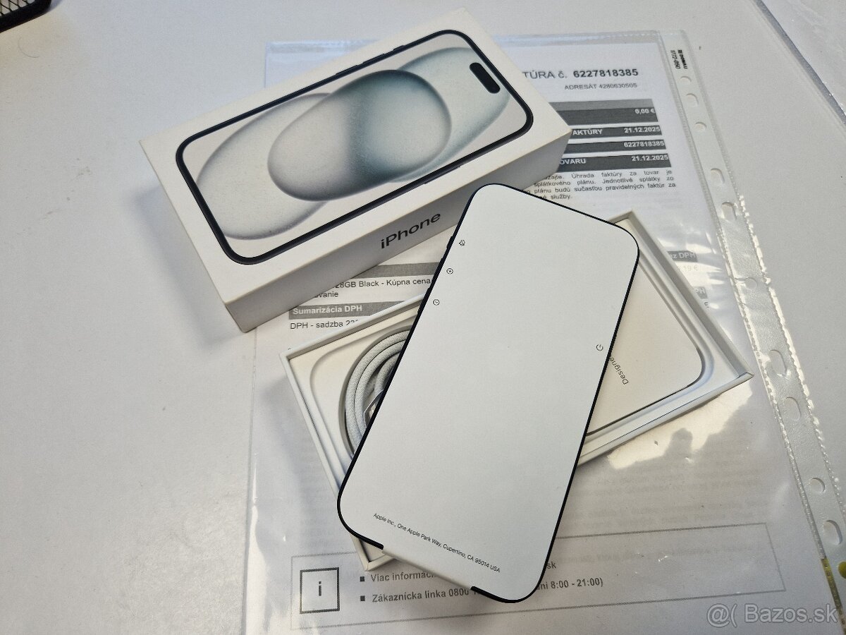 iPhone 15 128GB black nový