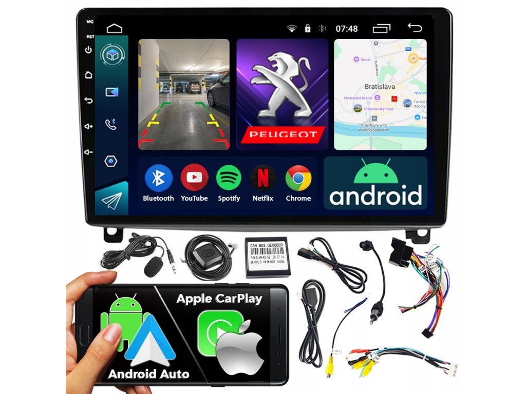 Android Autorádio Peugeot 407 a iné..