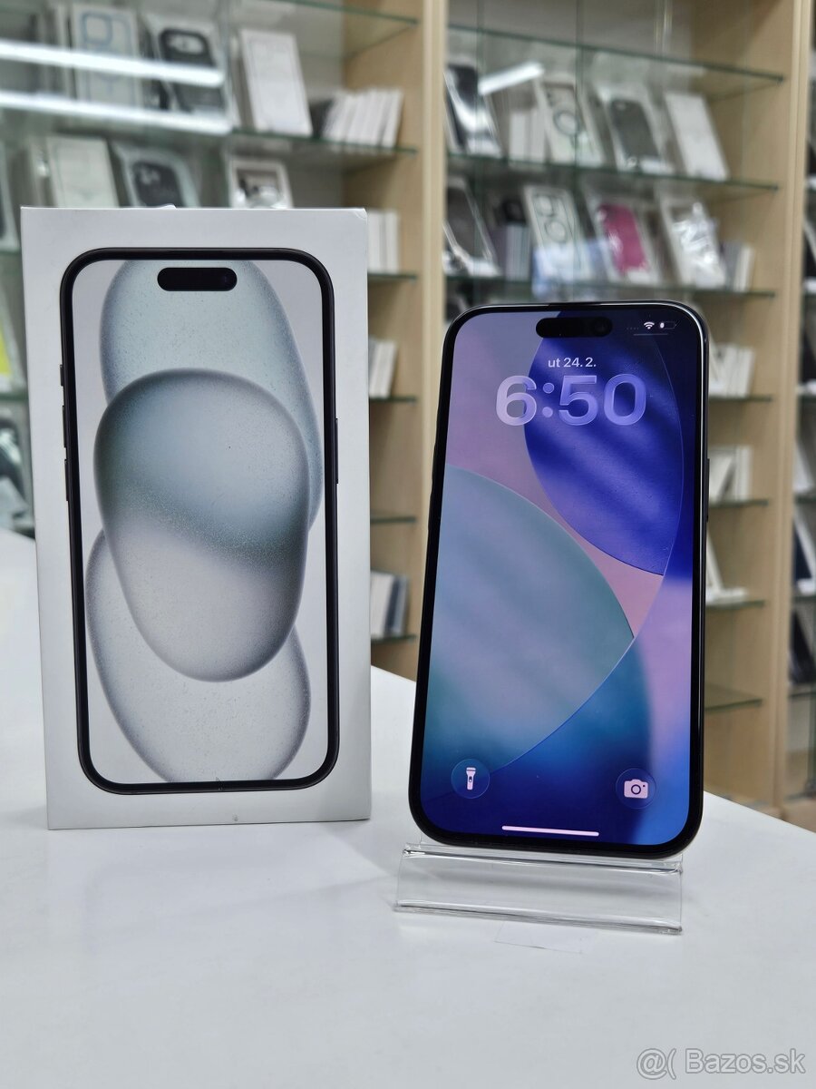 iPhone 15 128GB | Black | ZÁRUKA