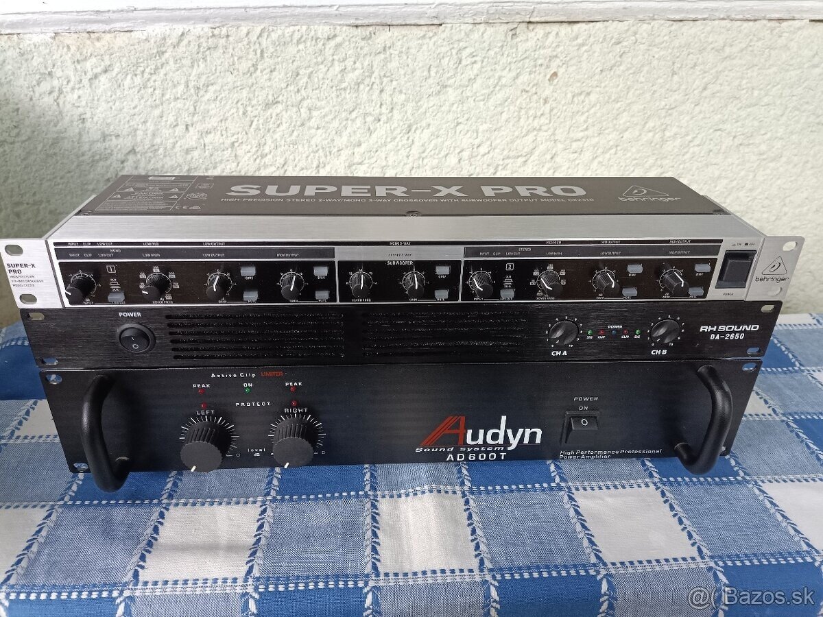 Výkonový case zosilnovače 2x600 + 2x300 W