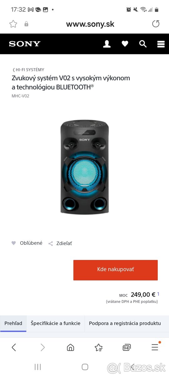 Sony mhc 02