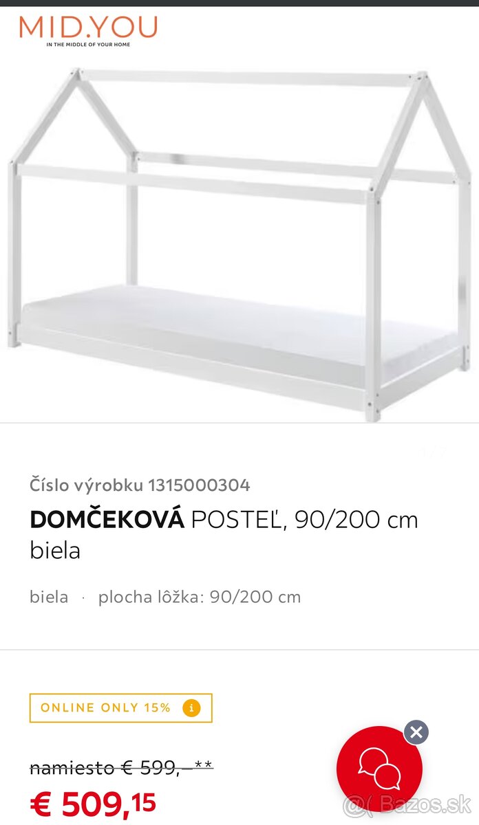 Domčekova montessori postel