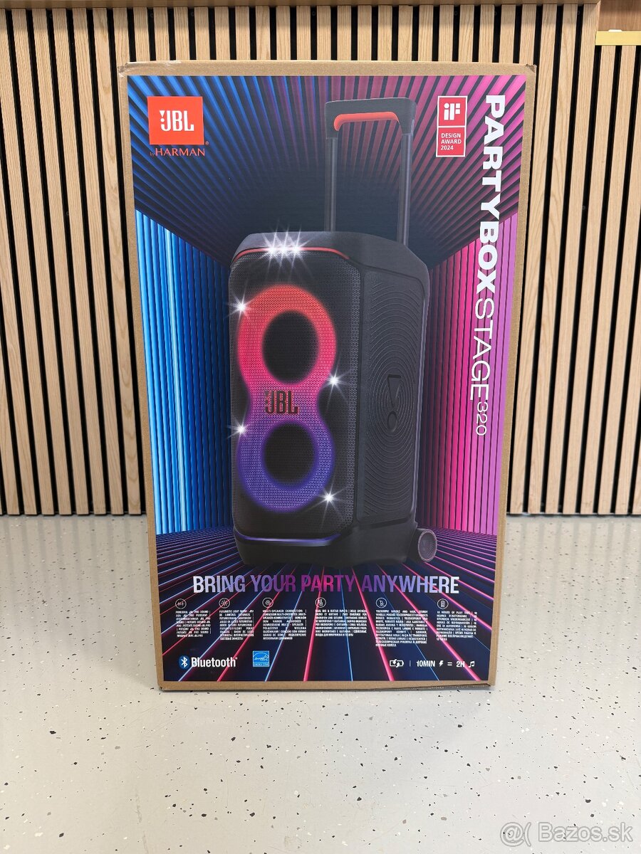 Predám JBL párty box STAGE 320 nový
