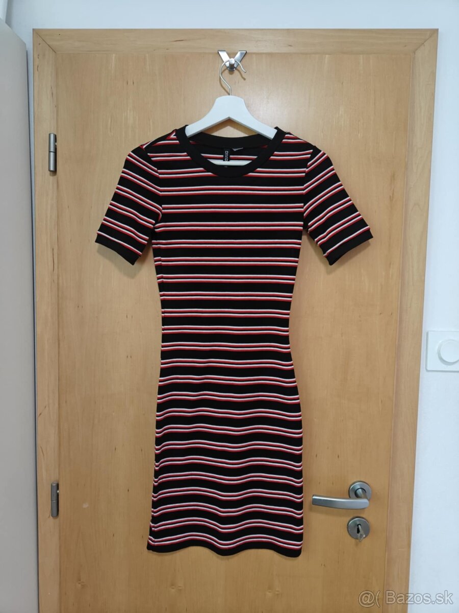 Pásikavé obtiahnuté šaty H&M