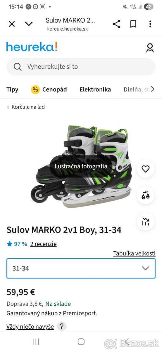 Súľov 2 v 1 veľkosť 30-34