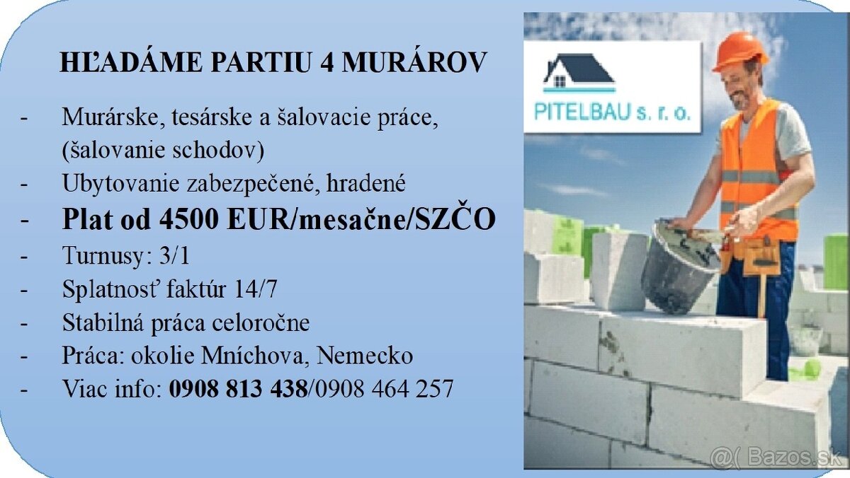 Partia murárov Nemecko 2.11.