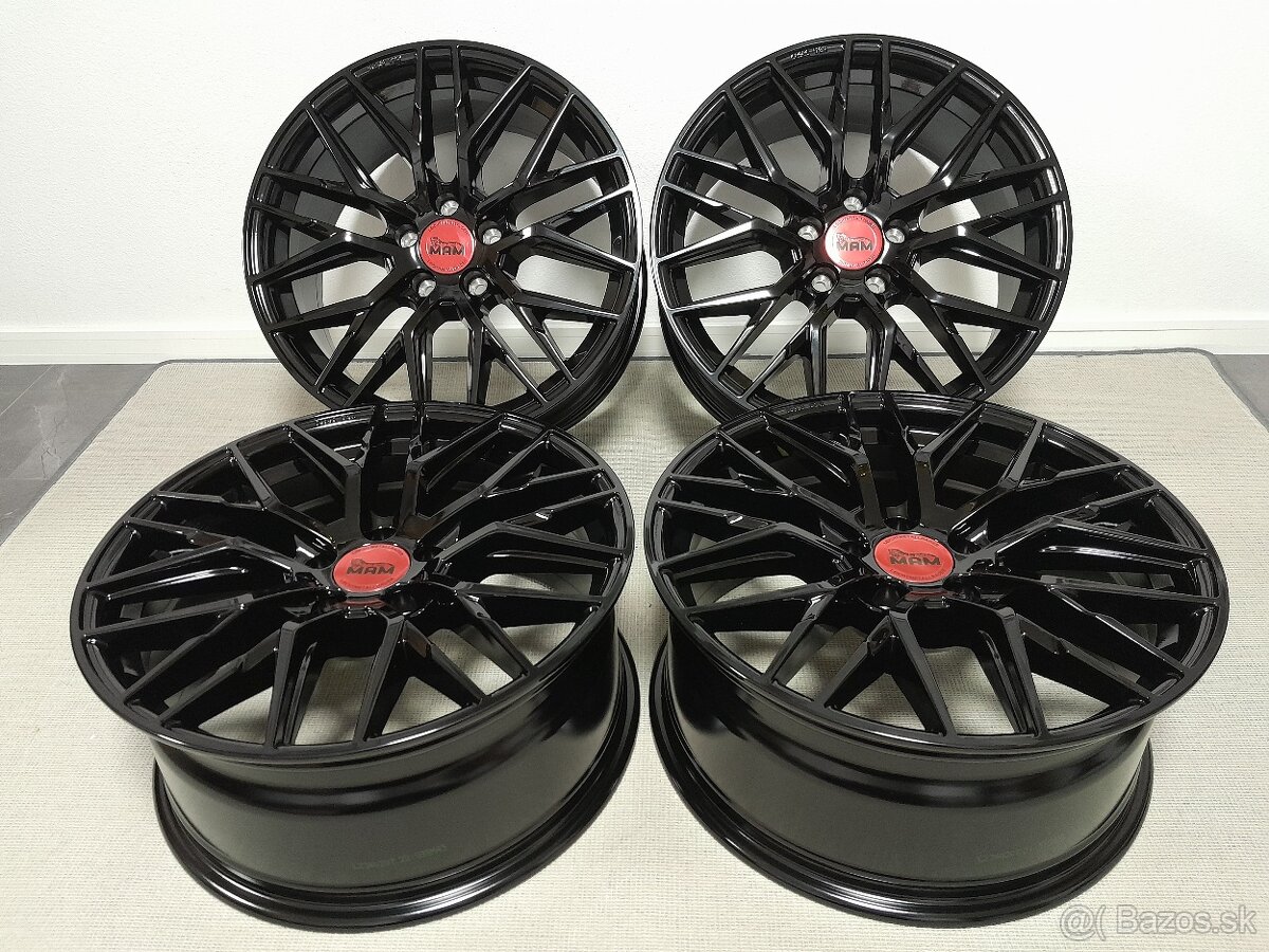 Alu disky R18 5x112 Et30 8J MAM RS4 BP škoda Seat Audi Vw