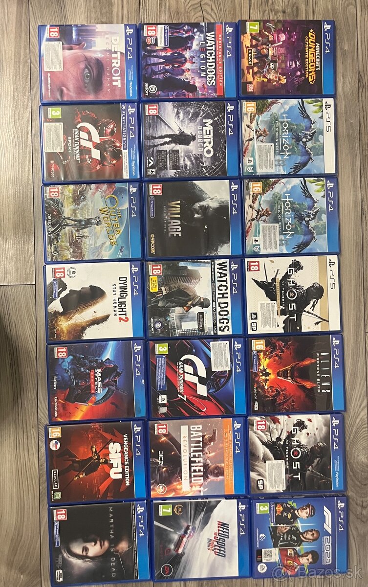 Predám hry na PS4/5