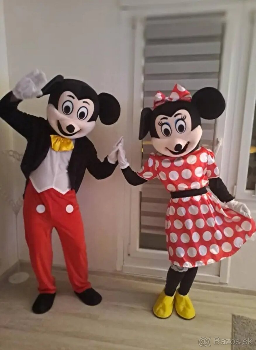 Maskot Kostým Mickey Minie Mouse