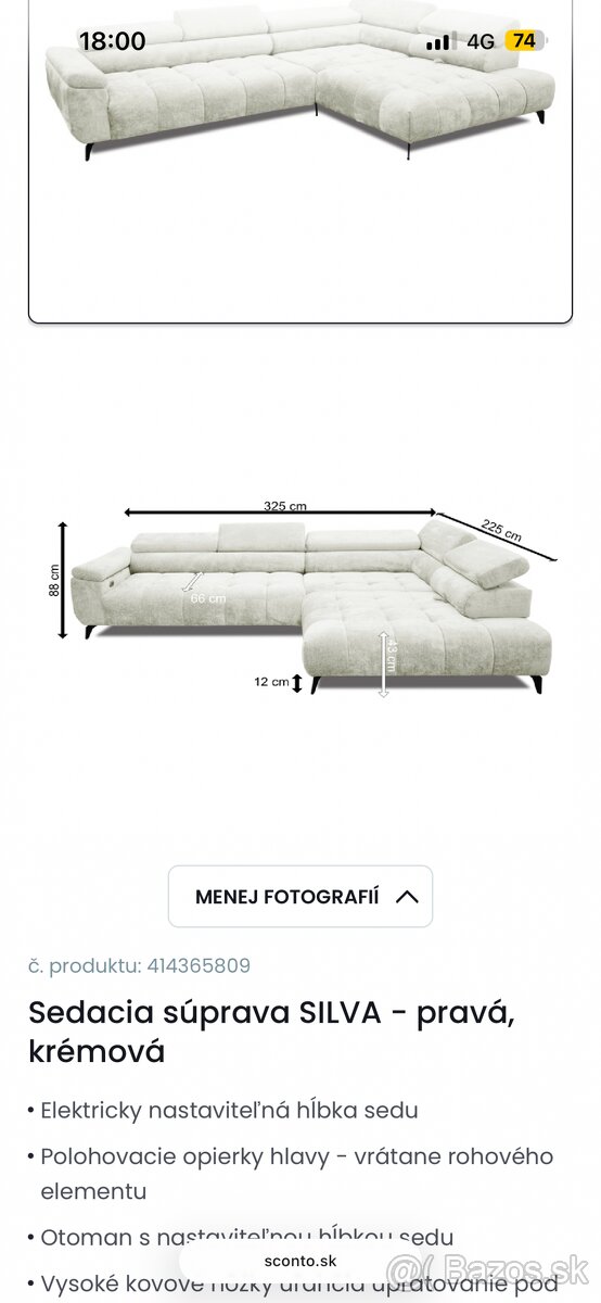 Sedacia súprava Silva