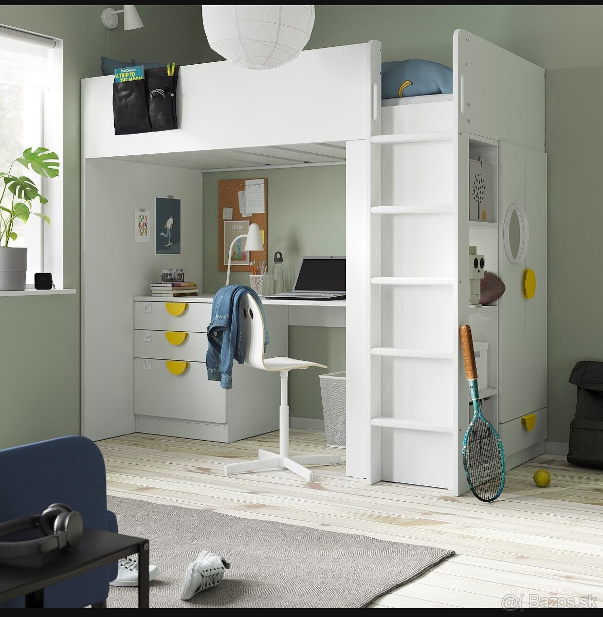 Detská poschodová posteľ IKEA SMASTAD