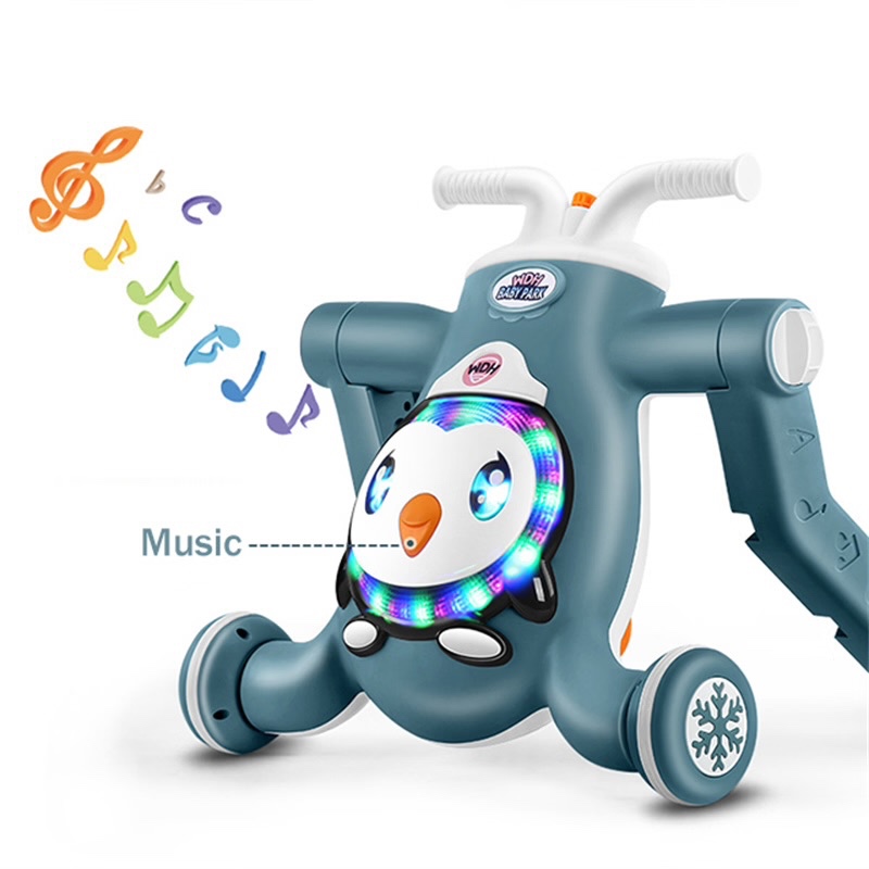 Detské multifunkčné chodítko 3v1 s hudbou