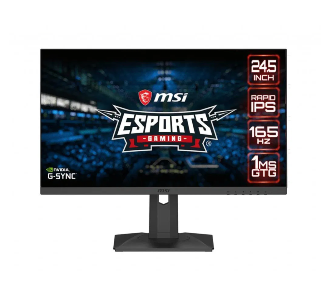 Herný monitor MSI 24.5" 400 G-Sync FHD rapidIPS, 165Hz HDR