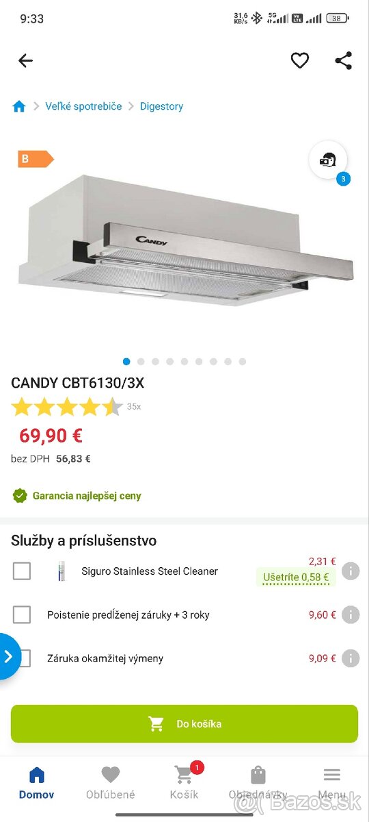 Predám digestor