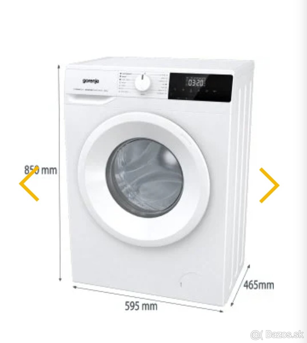 Gorenie pracka 7kg 1200 otacok