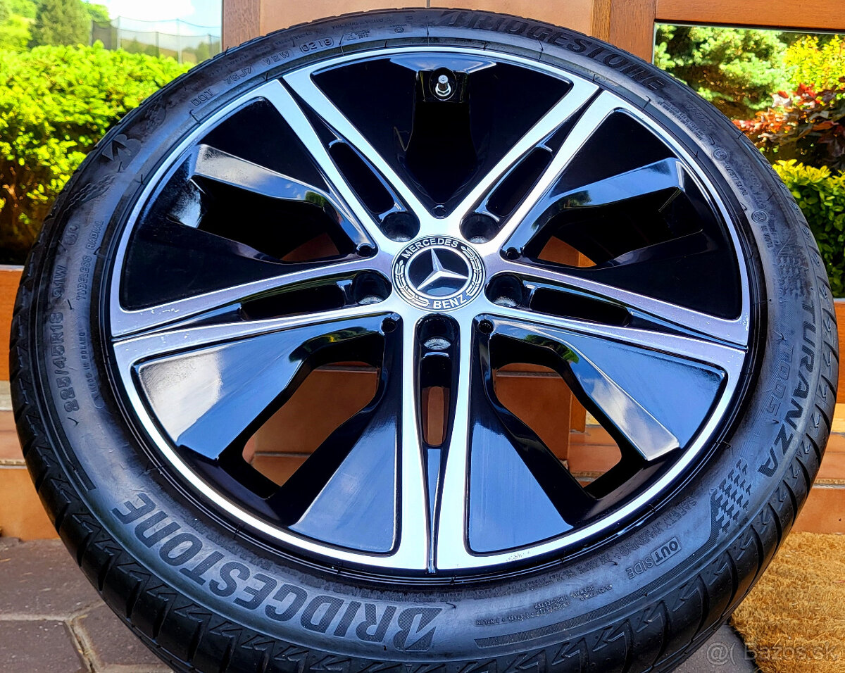 alu R18 5x112 orig. MB B + CLA, senzory, letné pneu 225/45