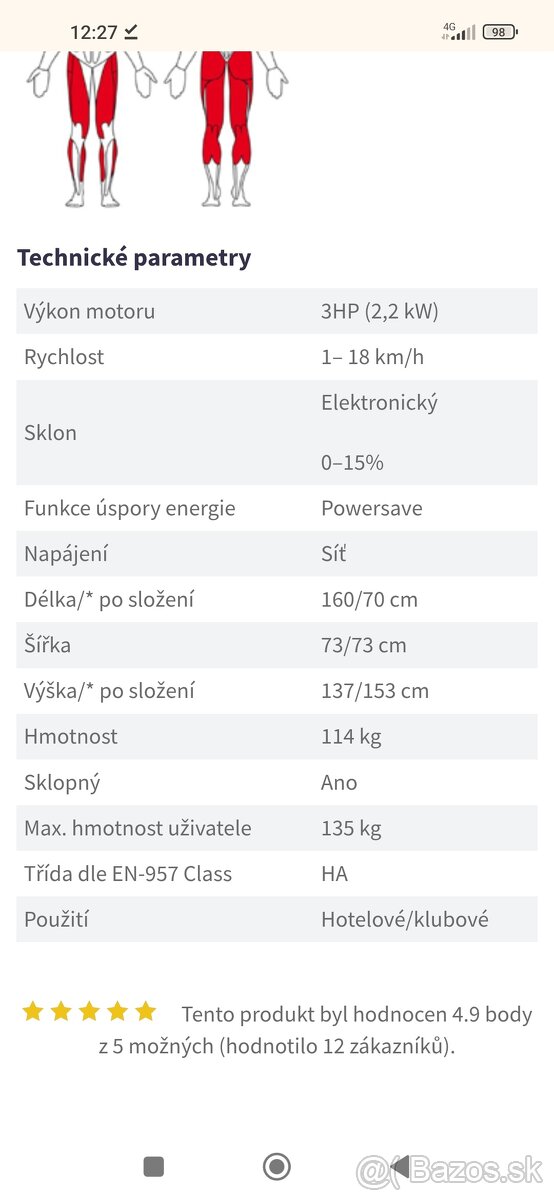 Bežecký pás inSPORTline Thunder