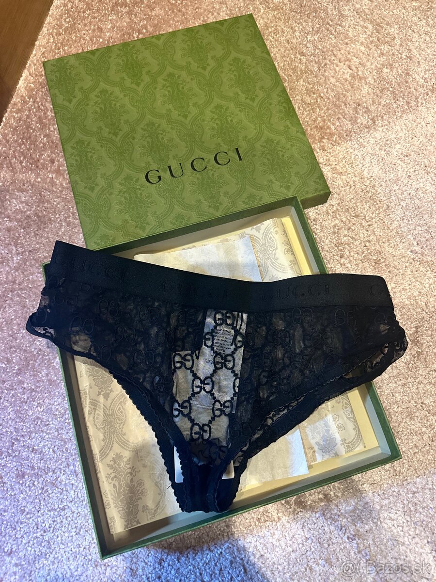 Krasne sexi cierne nohavicky Gucci S/M