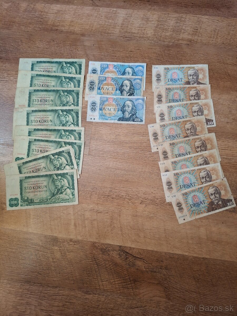 Czechoslovakia bankovky