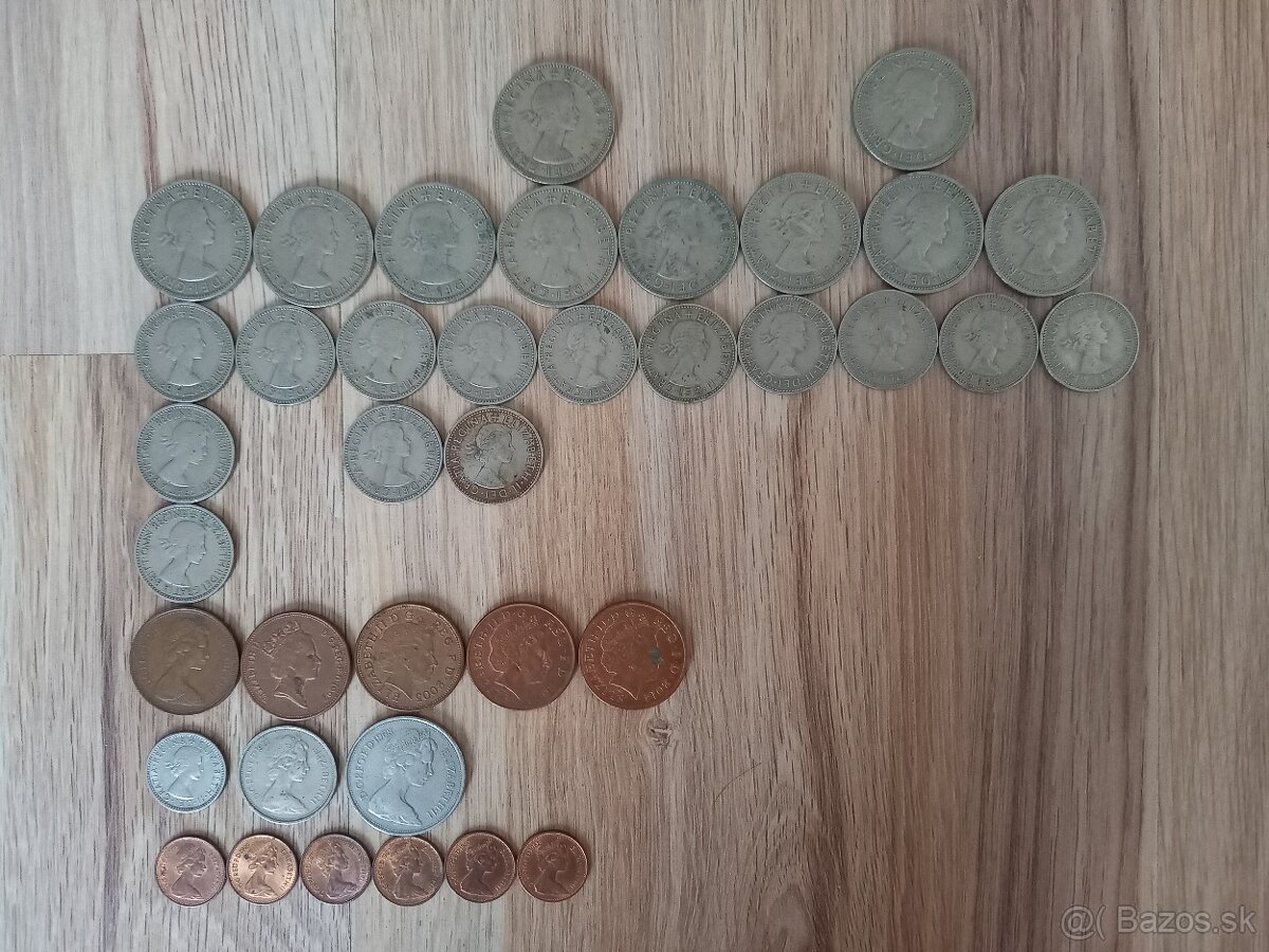 Mince Anglicko Amerika Svedsko