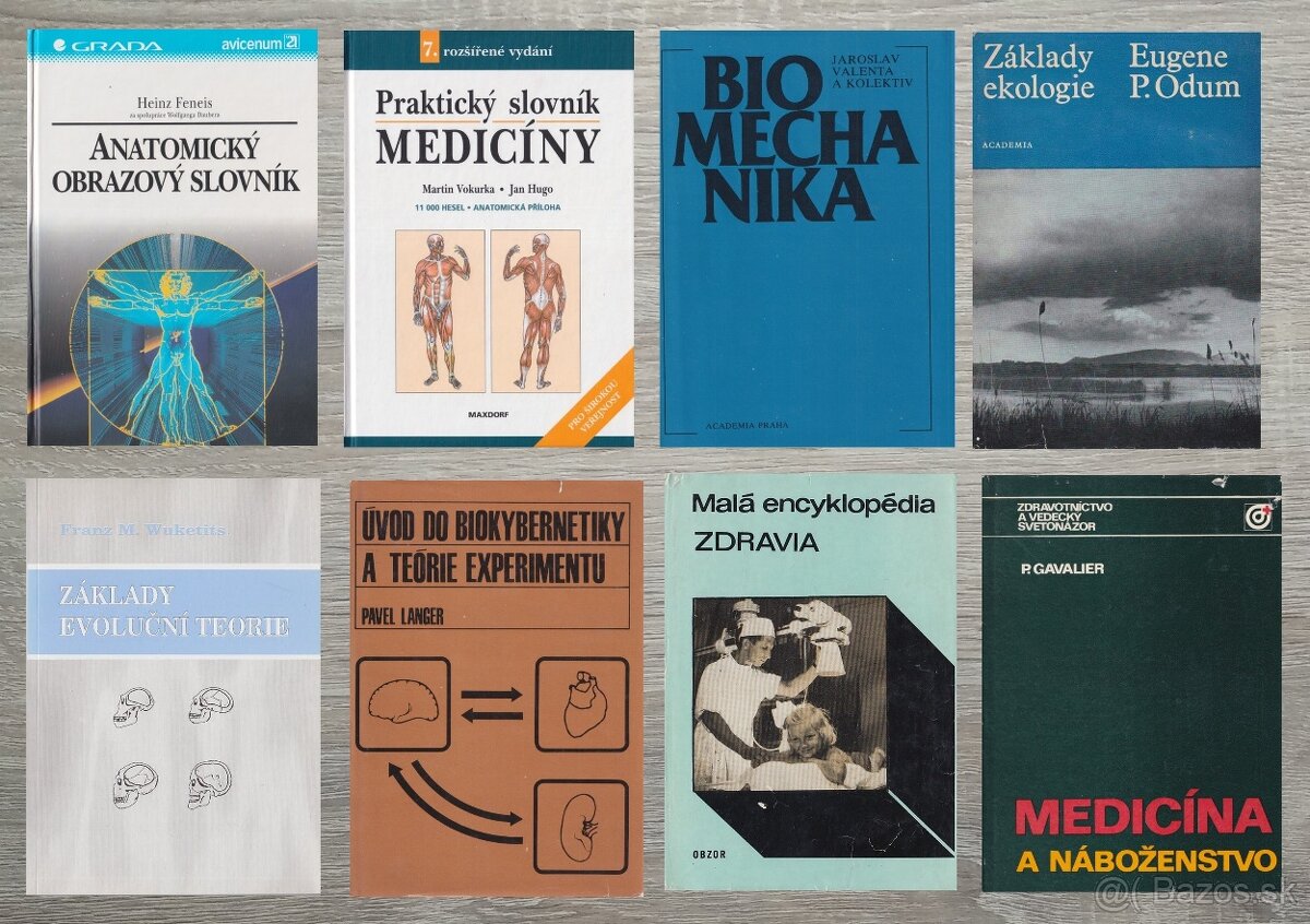 Knihy biológia, genetika, evolúcia.