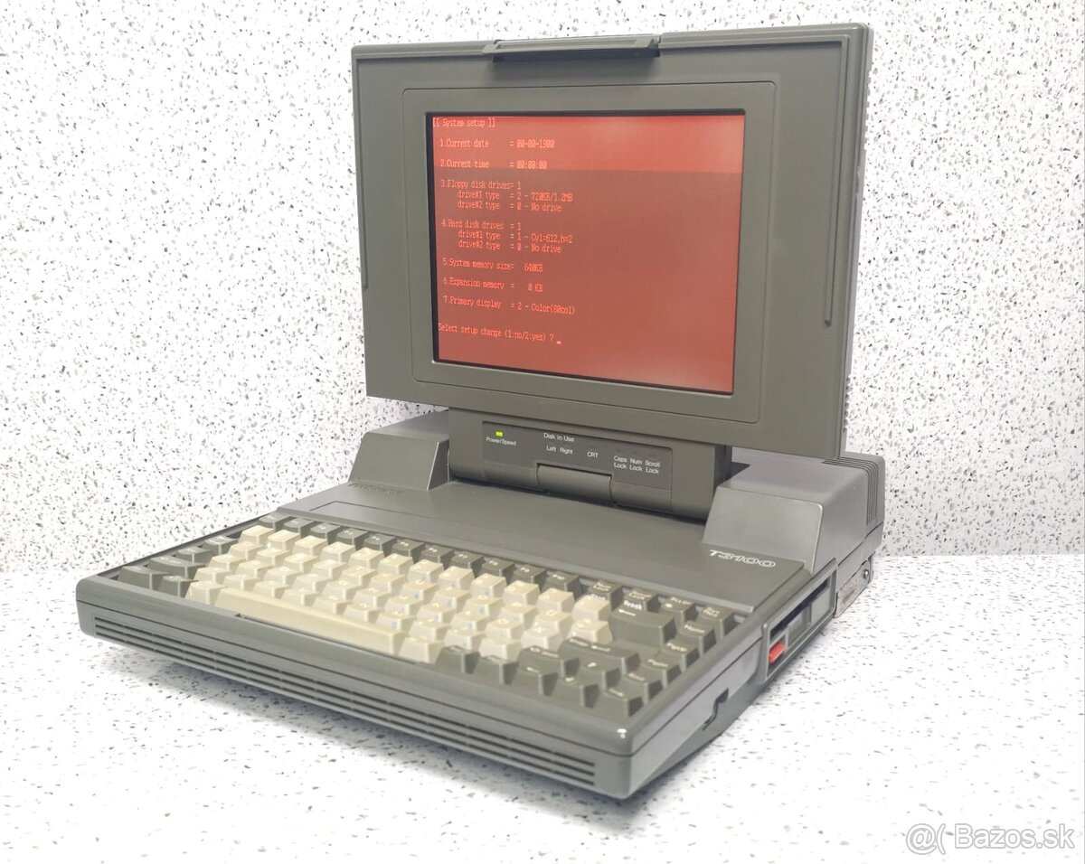 RETRO LAPTOP 》 TOSHIBA T3100 》HISTORICKÝ NOTEBOOK