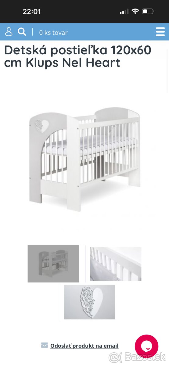 Prebalovacia skrinka s postielkou