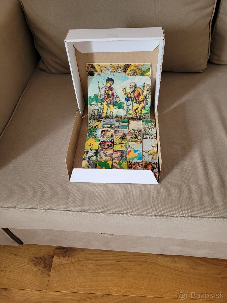 Drevené retro kocky