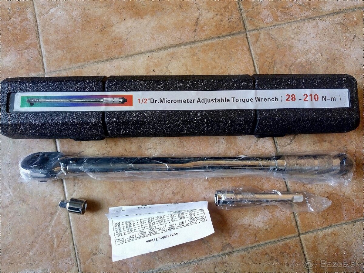 momentový kľúč nastavec