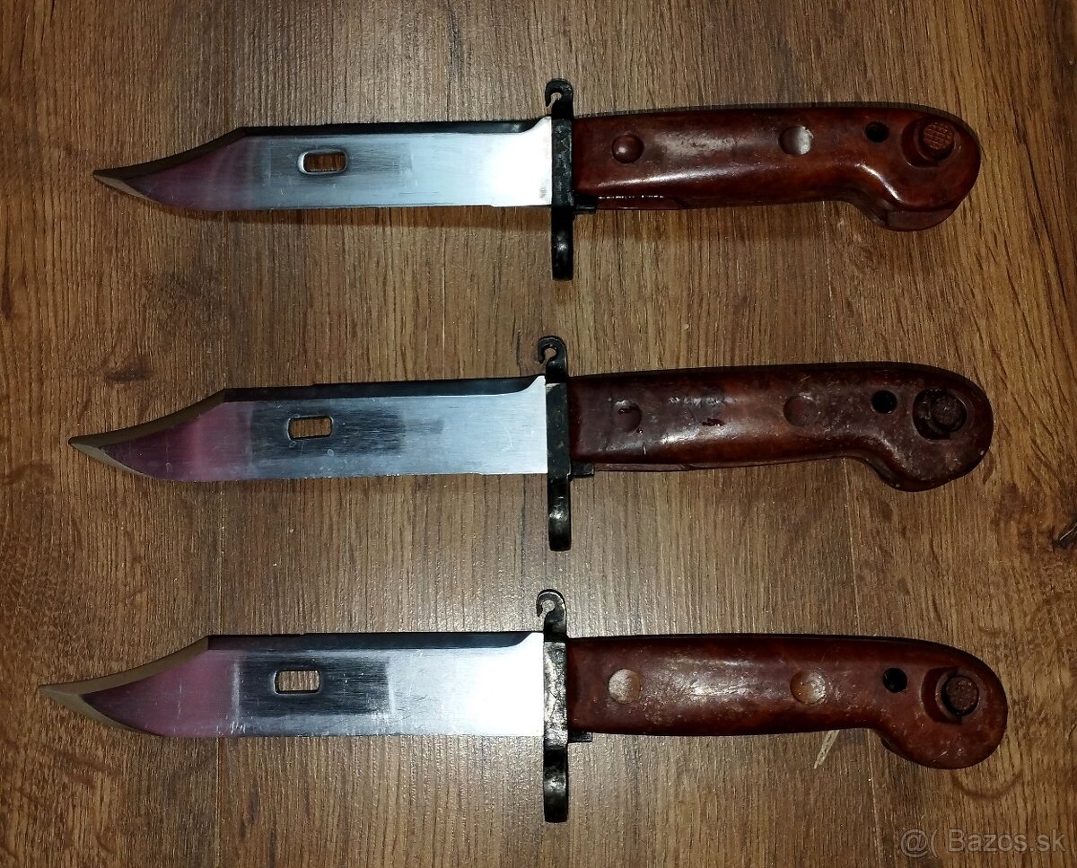 Bodáky, bajonety na pušky AK47, BEZ POŠVY