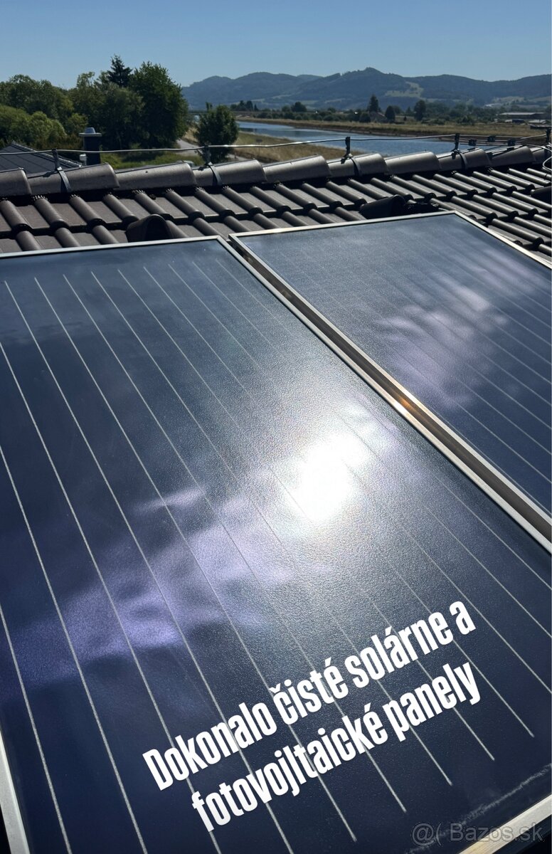 Čistenie solárnych a fotovoltaických panelov