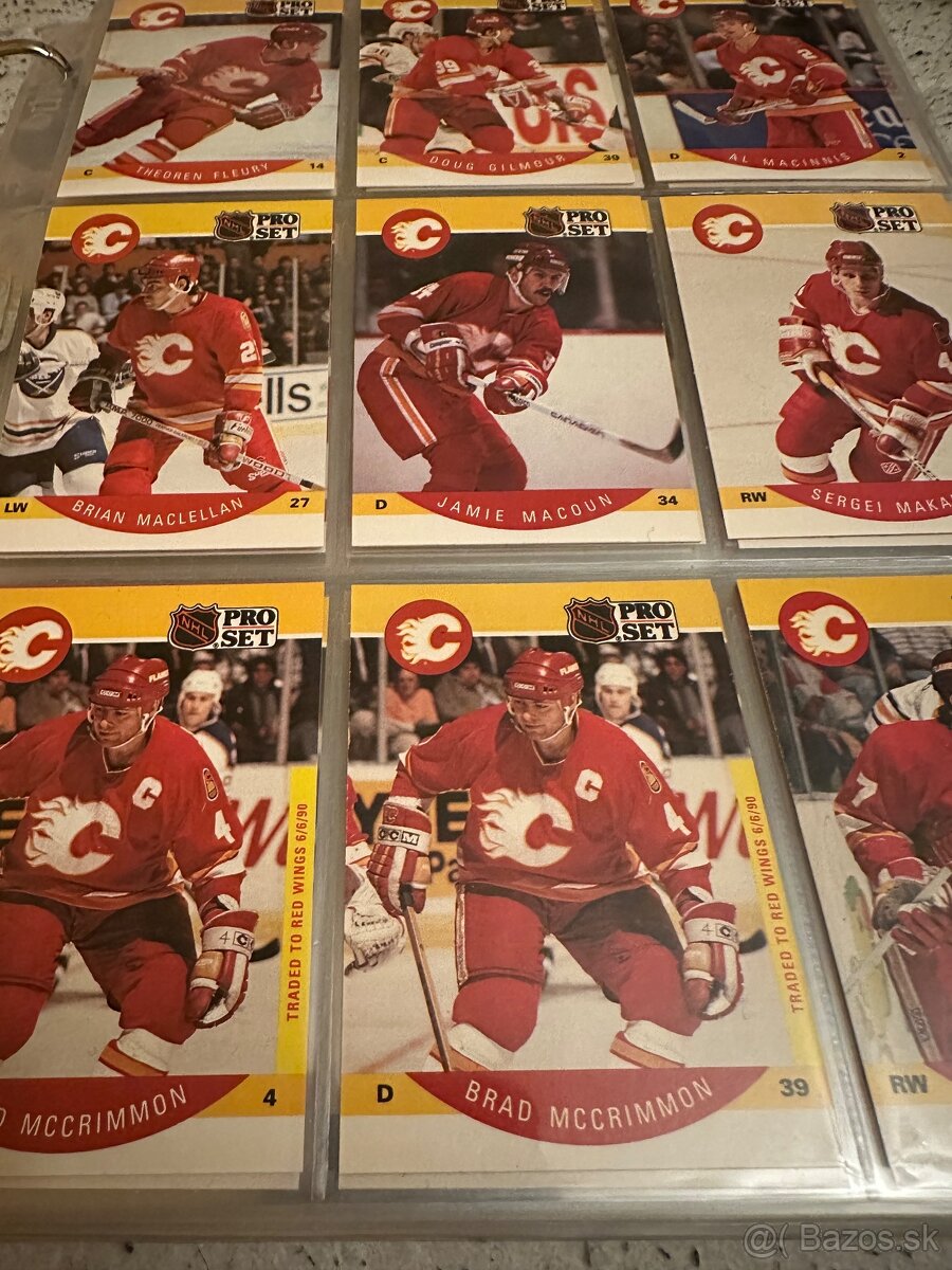 Predám hokejové kartičky Pro-Set 1990-91