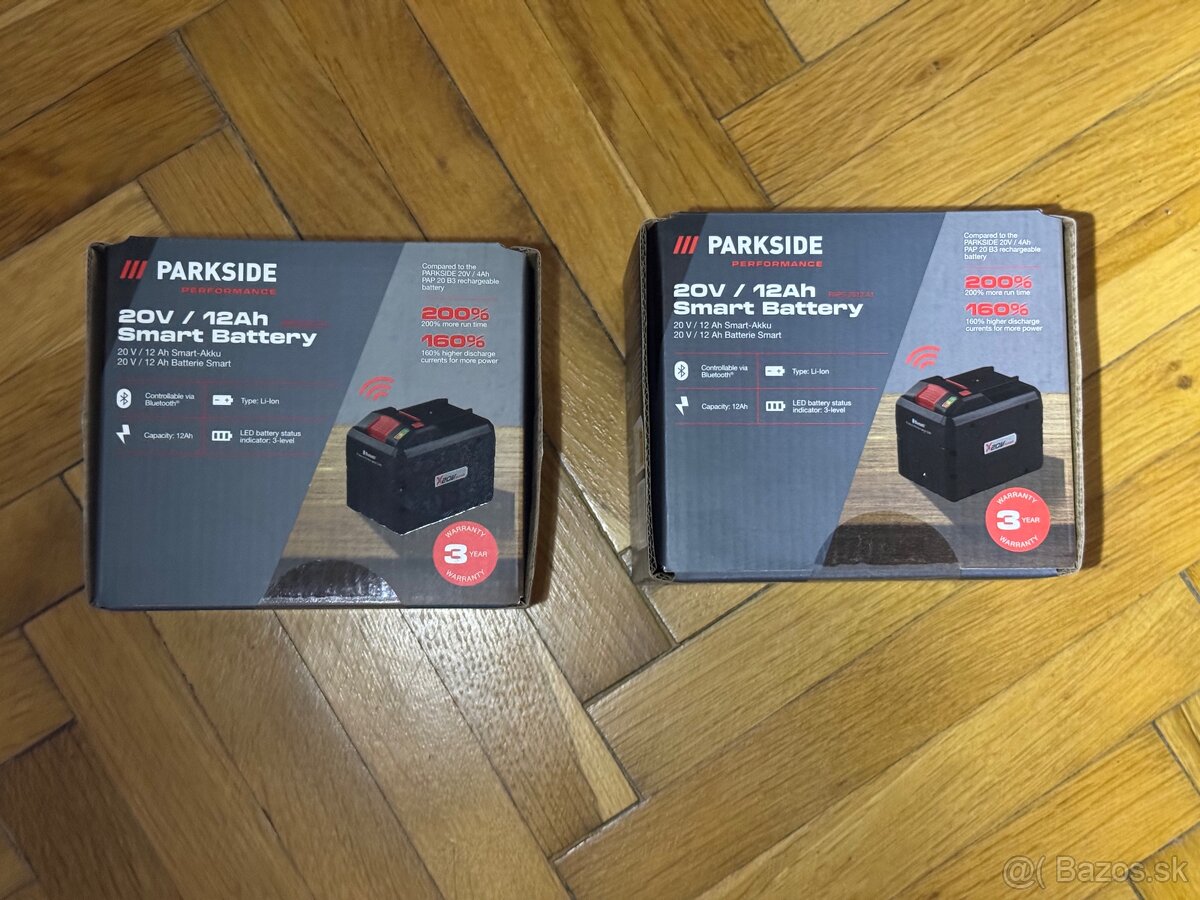 Predam nové Parkside Batérie 20V 12ah záruka 3roky