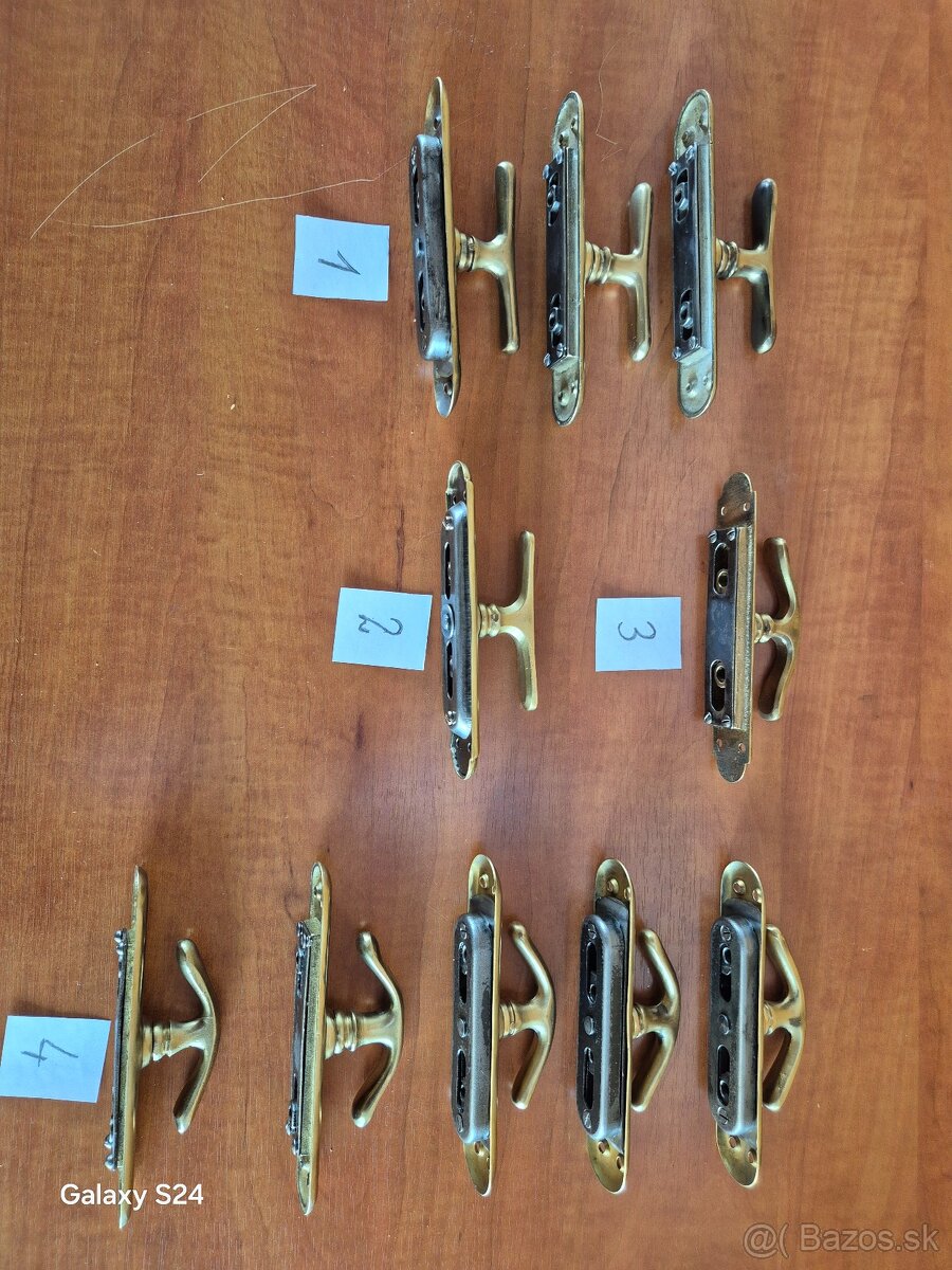 Mosadzné okenné kľučky