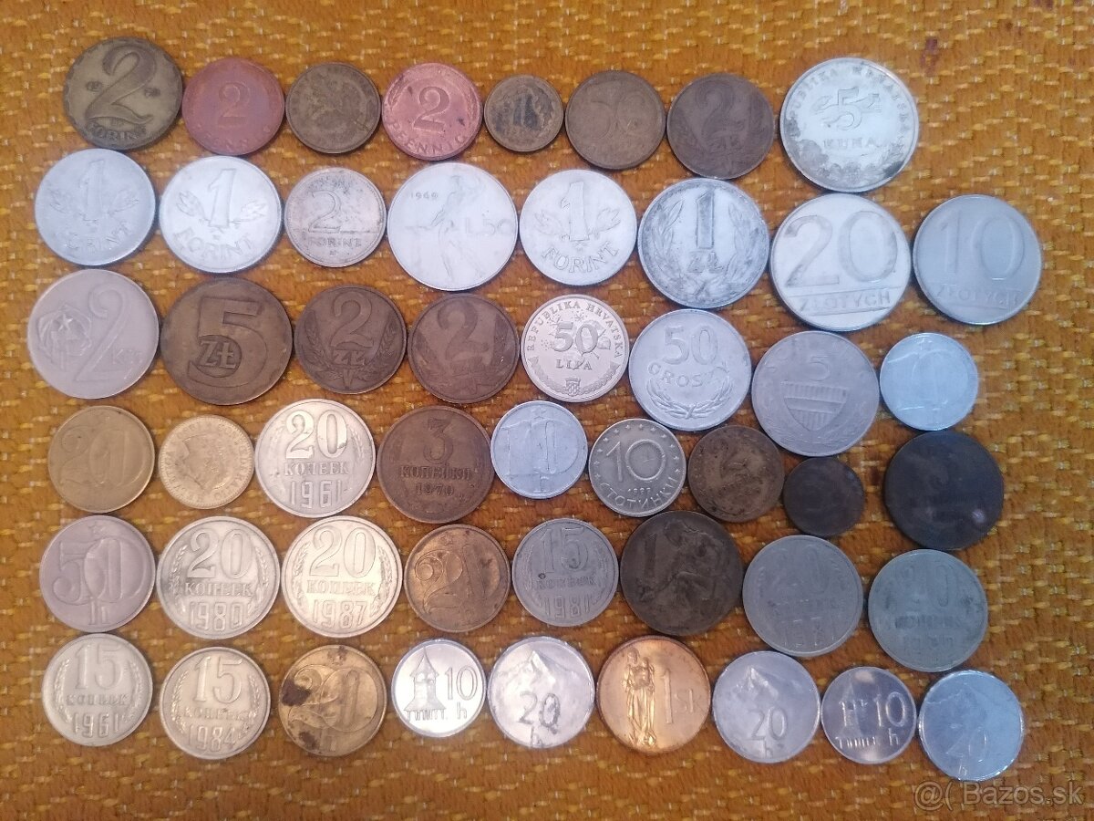 Obehové mince 50ks