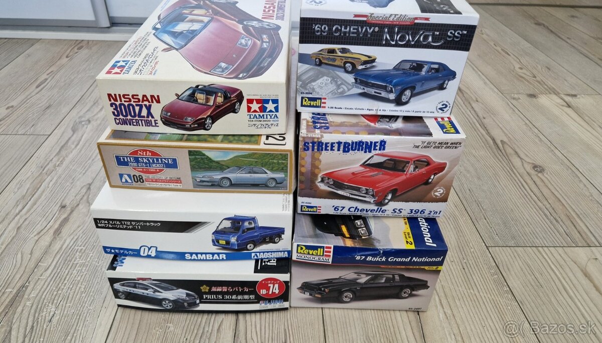 Plastove modely auta 1/24 & 1/25