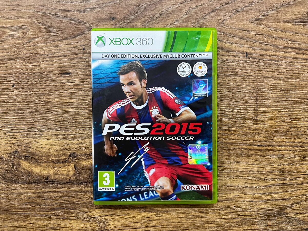 Hra PES Pro Evolution Soccer 2015 na Xbox 360