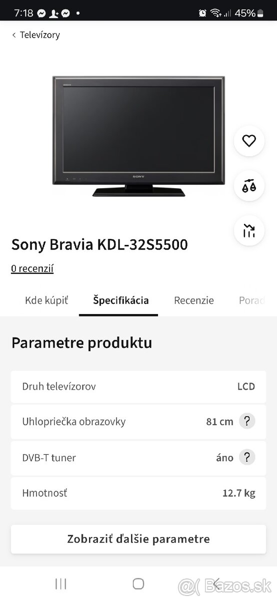 Predám TV