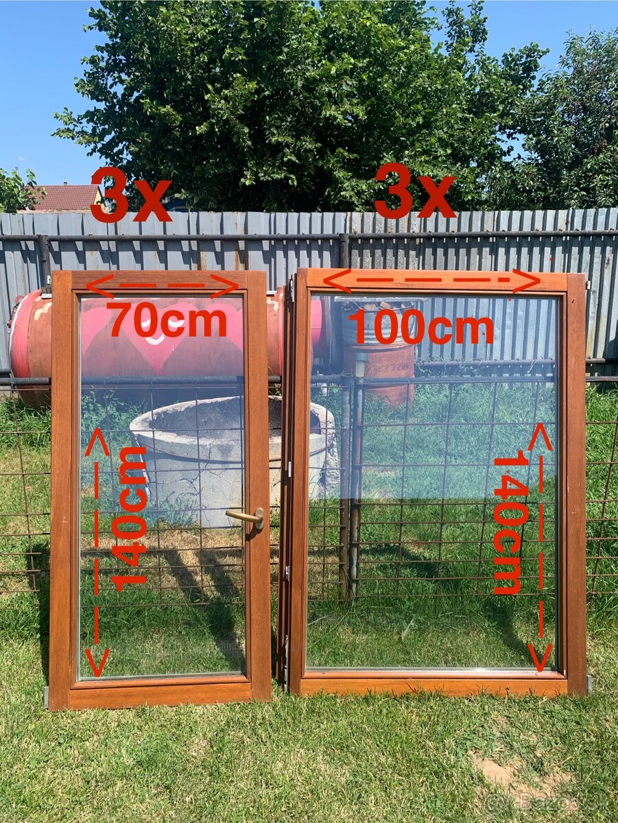 Predám drevené eurookna
