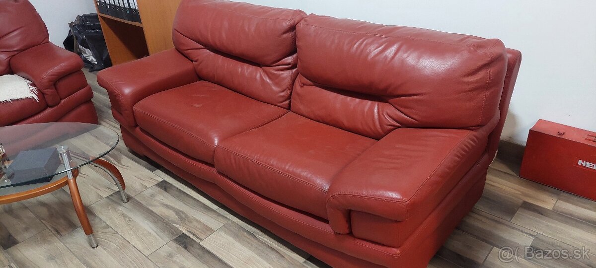 Kožená sedačka