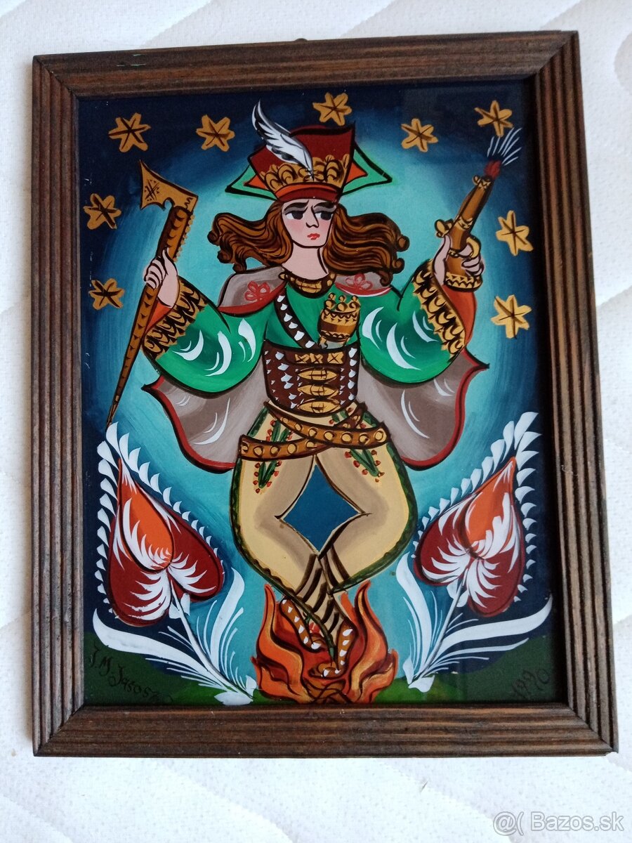 MAĽBA NA SKLE-ORIGINÁL:JÁNOŚÍKOV TANEC-NAD OHŇOM--J.M.JAROSZ