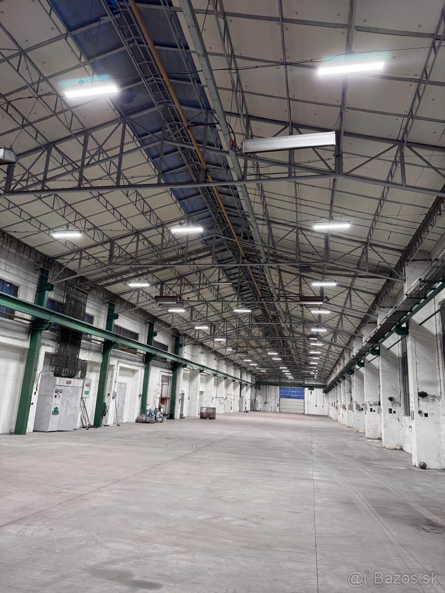 Prenájom výrobnej haly aj čiastočne