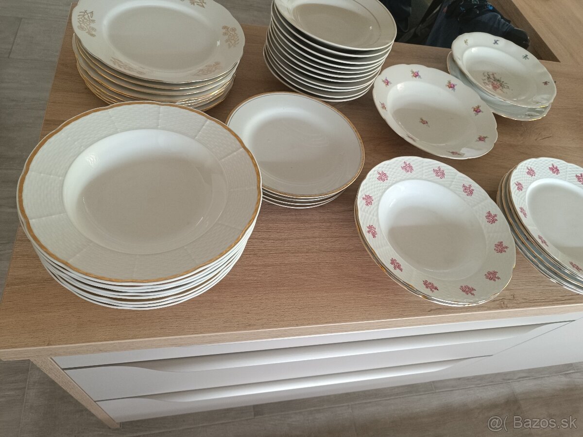 Taniere, misky, vázy, poháre